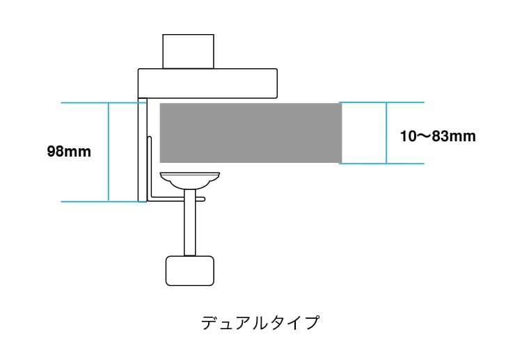 クランプ式 デュアル