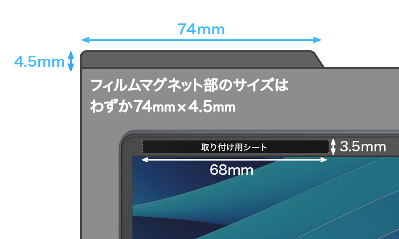 スリムベゼルのPCにも対応