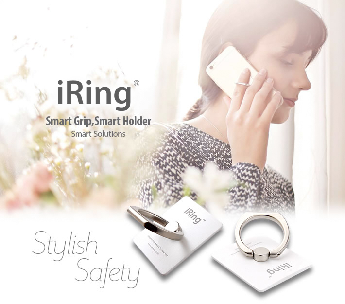 iPhone、スマホを持ちやすく スマホスタンドにも iRing「アイリング」
